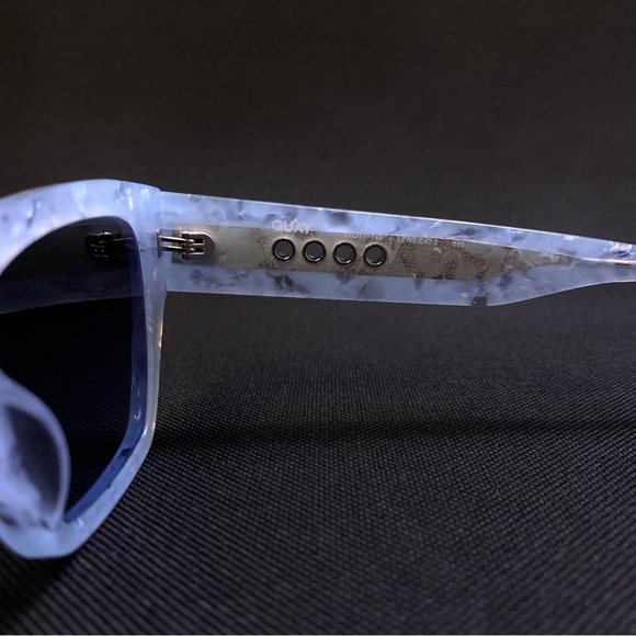 QUAY No Apologies Arctic Tortoise Square Sunglasses — Blue Tortoise Shell - Picture 11 of 17